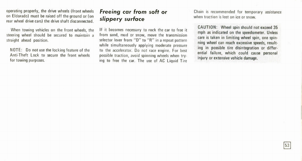 1973 Cadillac Owners Manual Page 38